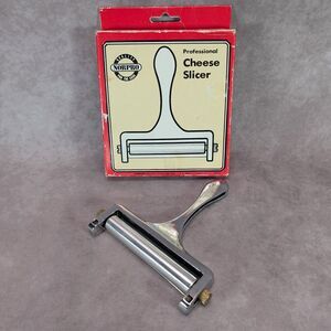 Norpro Professional Cheese Slicer Vintage Wire Roller Heavy Duty In Original Box